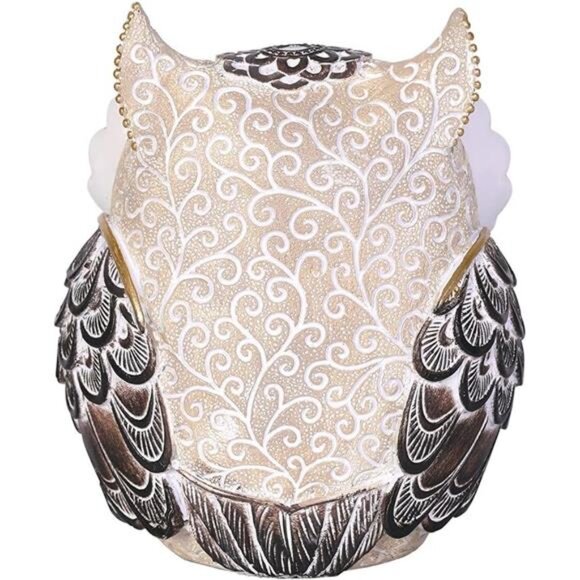 Adorable Owl Figurine,Big Eyes Cute Owl Statue,Shelf Accents for Home - Picture 3 of 7